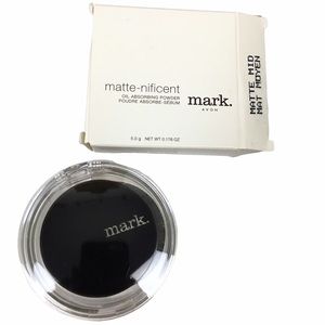 mark. Matte-Nificent Pressed Powder Oil Absorbing Compact Mirror Puff Matte Mid